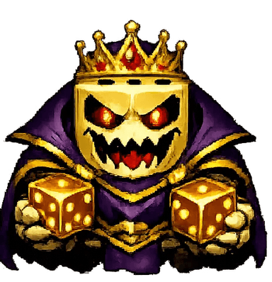 Rare Gold Dice King